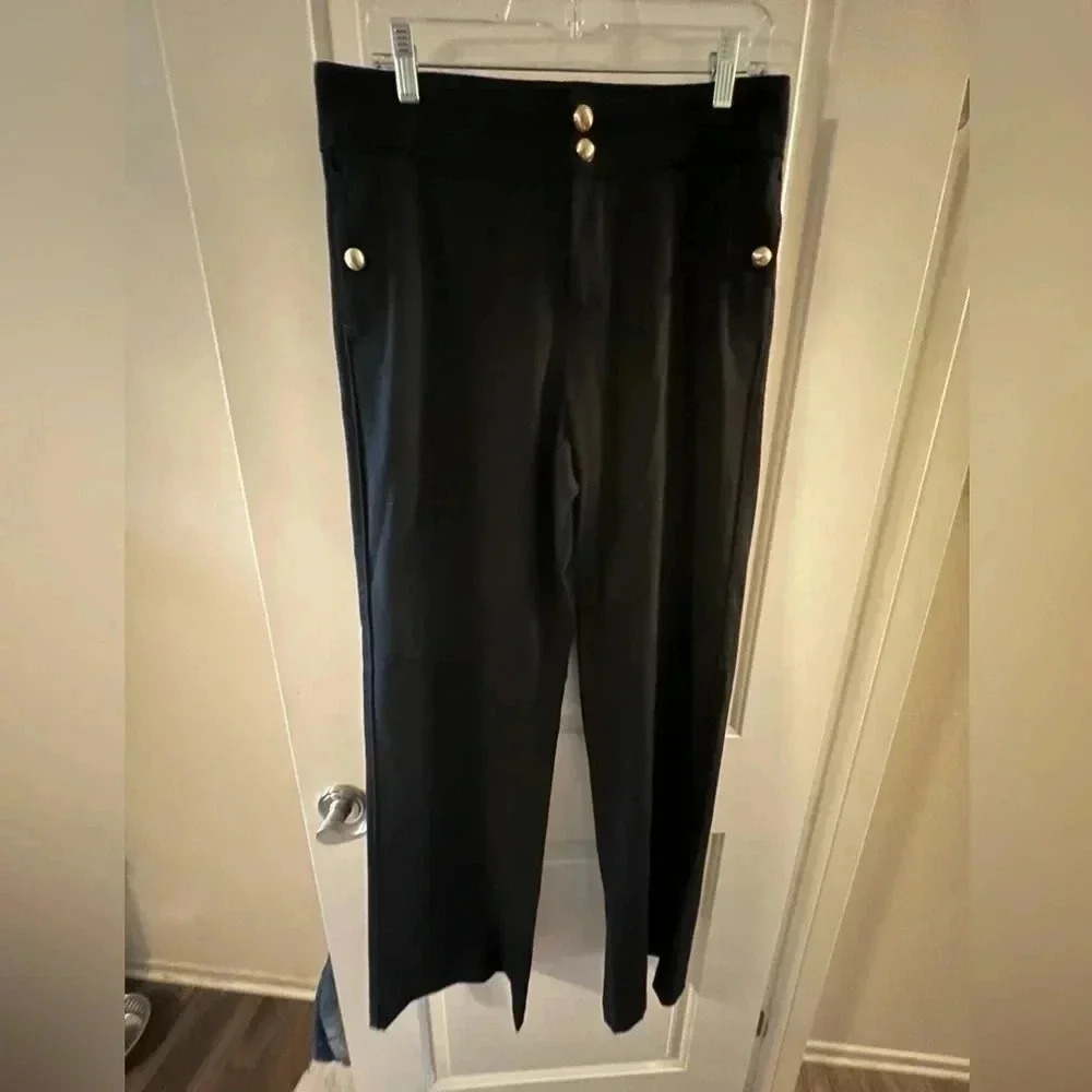 Juicy Couture Black wool slacks with 4% spandex- NWOT